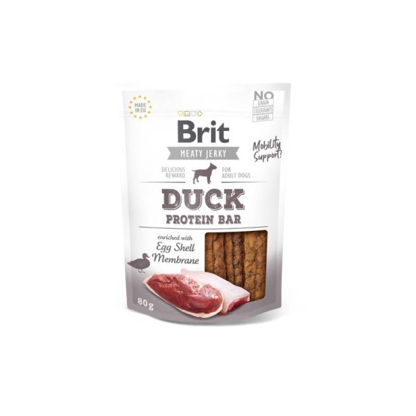 Brit Meat Jerky Snack 'Duck & Protein bar', 80 gr